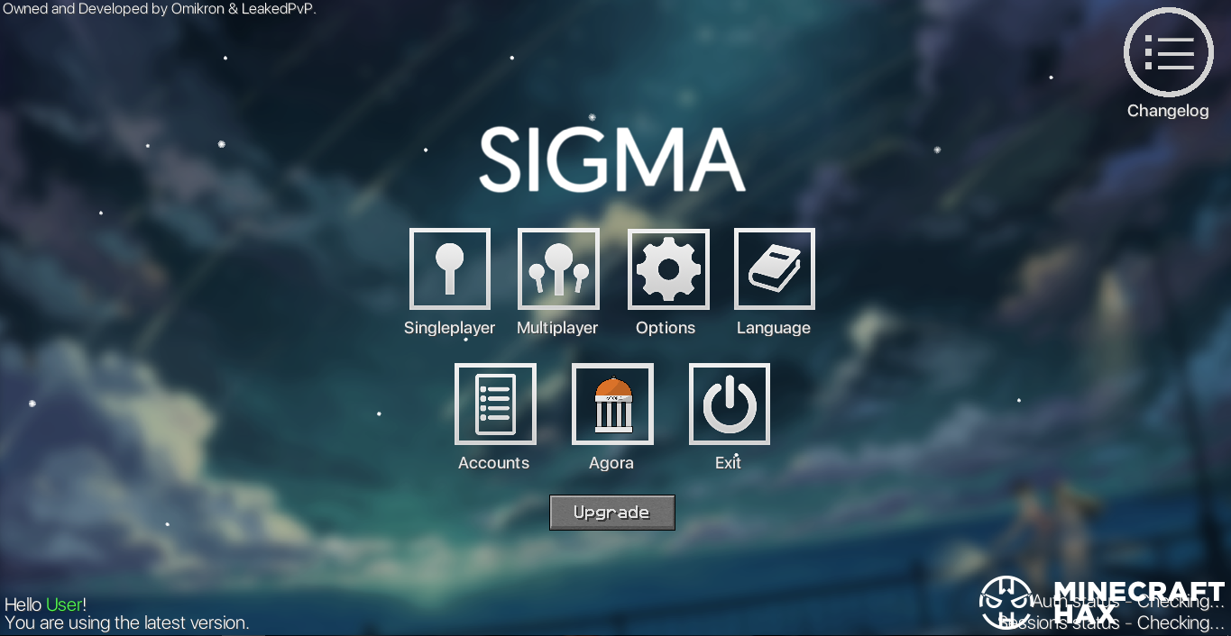 Hacked Client Sigma 4 12 For Minecraft 1 8